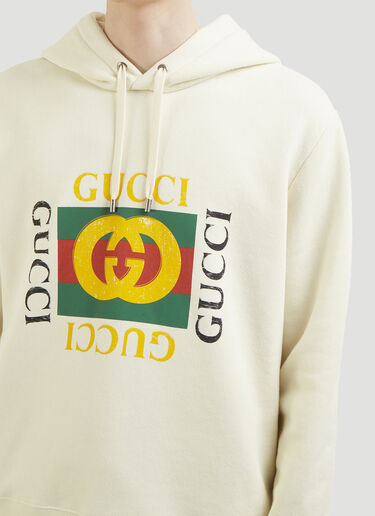 Gucci Logo Hooded Sweater White guc0131074