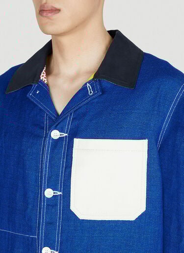 カラーブロックジャケット Junya Watanabe カラーブロックジャケット ブルー jwn0152007