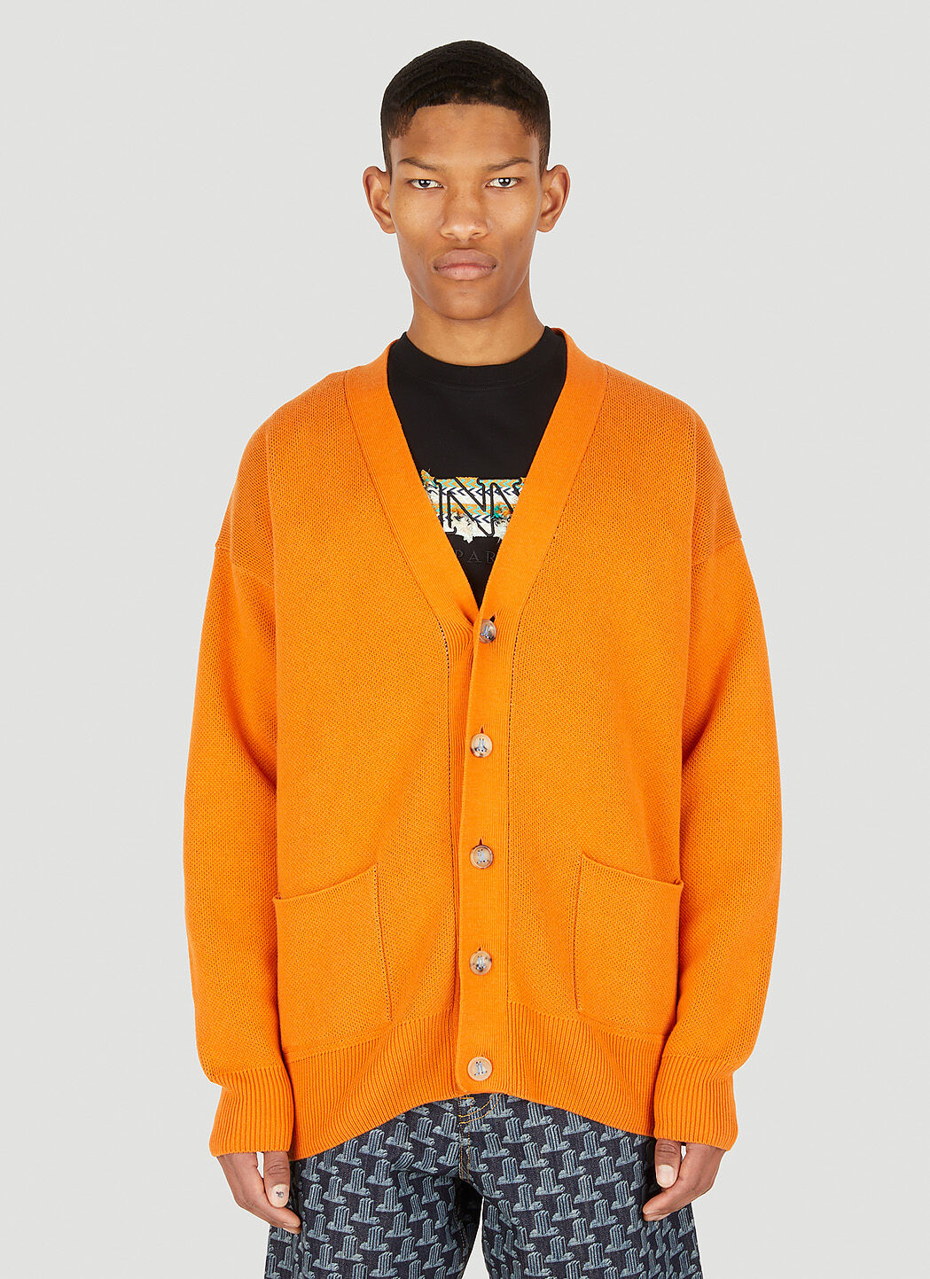 Light orange cardigan new arrivals