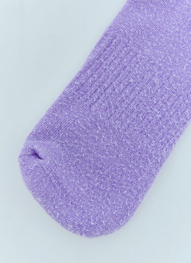 Gallery Dept. Clean Logo Jacquard Socks Purple gdp0152036