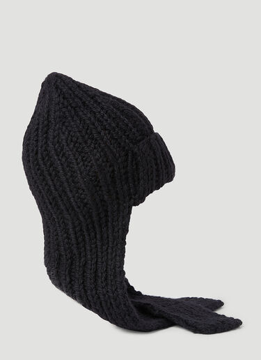 니트 무게트 비니 햇 Dries Van Noten 니트 무게트 비니 햇 블랙 dvn0154037