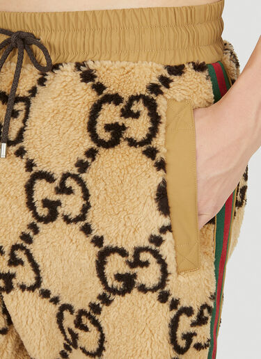 GGジャカードフェイクファートラックパンツ Gucci GGジャカードフェイクファートラックパンツ ベージュ guc0151053