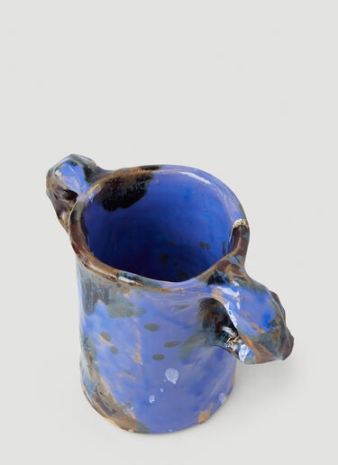 Paint Splatter Vase Niko June Paint Splatter Vase Blue nkj0347005