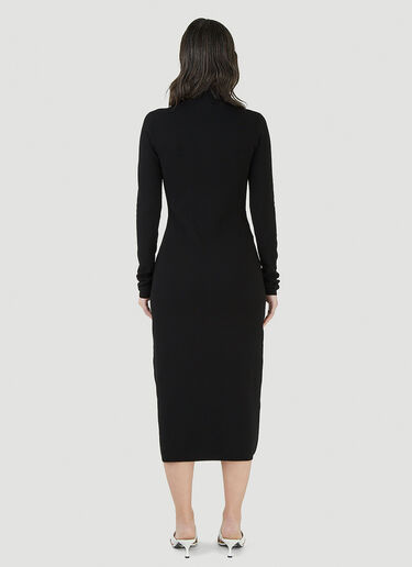 Prada High-Neck Long Dress Black pra0245048