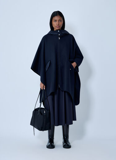 Hooded Cape Moncler Hooded Cape Black mon0263036