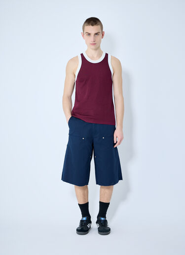 Wales Bonner Rio Tank Top Burgundy wbn0160011