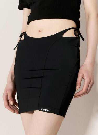 VETEMENTS Deconstructed Bikini Skirt Black vet0255011