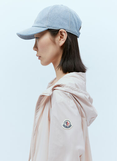 Moncler 徽标贴饰牛仔布棒球帽 蓝 mon0256034