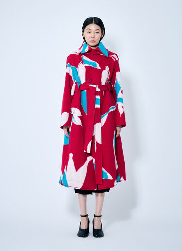 Issey Miyake Vigor ロングコート レッド ism0259006