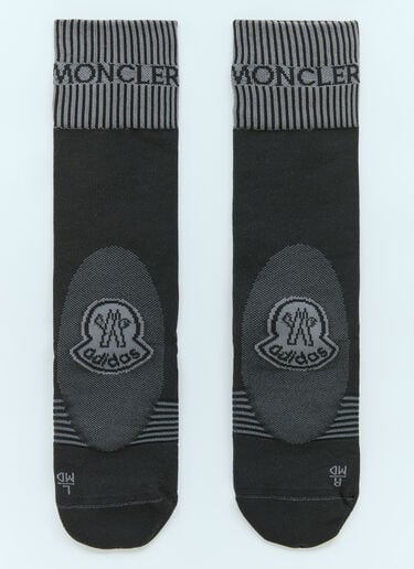 Moncler x adidas Originals 徽标提花袜子 黑色 mad0354013