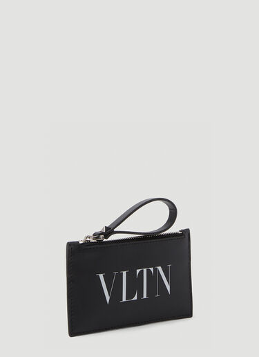 Valentino 로고 프린트 카드 홀더 블랙 val0149056