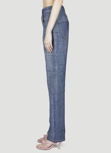 Bottega Veneta Denim Print Pants Blue bov0255001