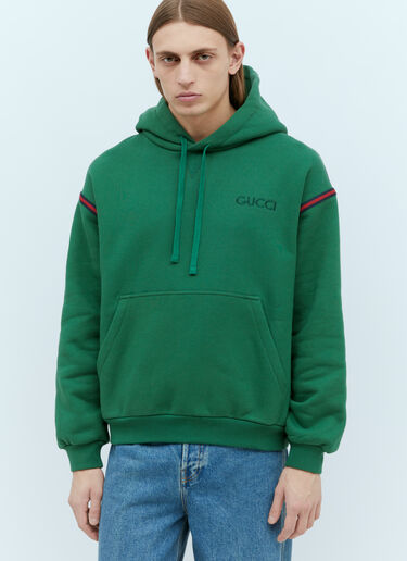 Gucci 로고 자수 후드티셔츠 그린 guc0155046