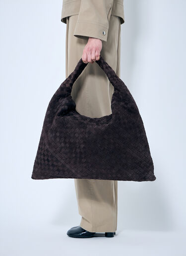 Large Hop Shoulder Bag Bottega Veneta Large Hop Shoulder Bag Brown bov0259028