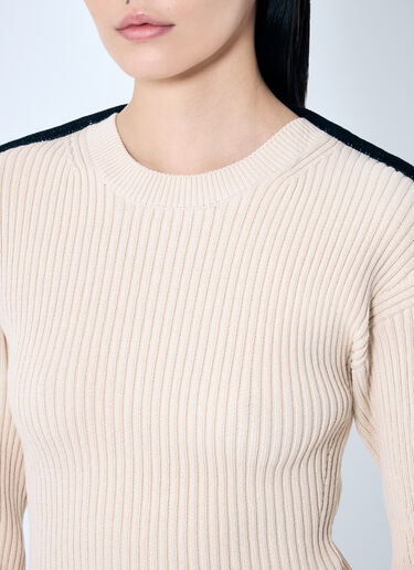 Sportmax Stretch Fitted Sweater Cream spx0259008