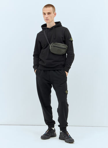 Stone Island Logo Embroidery Belt Bag Green sto0158060
