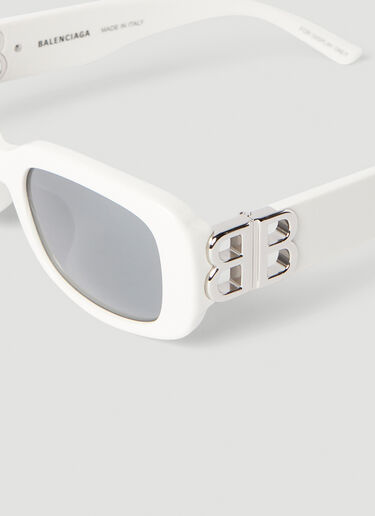 Balenciaga Dynasty Square Sunglasses White bcs0353012