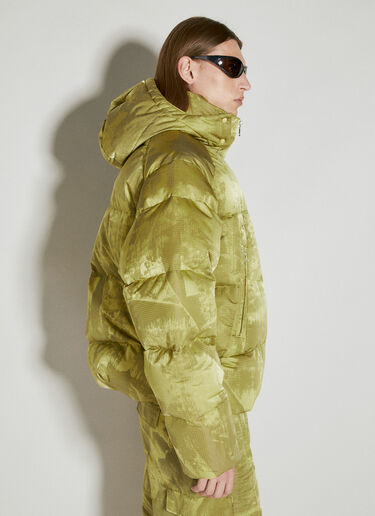 Y-3 GFX Puffer Down Jacket Green yyy0354037