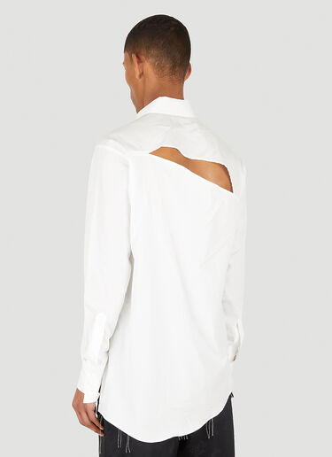 Sulvam Slash Shoulder Shirt White sul0148001