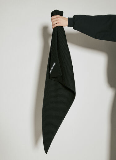 Triangle Wool Scarf Balenciaga Triangle Wool Scarf Black bal0155108