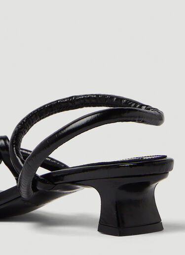 Noodle Knot Heeled Sandals Reike Nen Noodle Knot Heeled Sandals Black rkn0249001