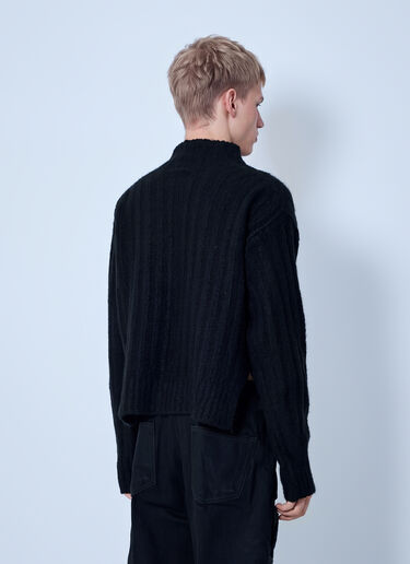 LN-CC® - Rick Owens: Turtle Sweater - Black Rick Owens Turtle Sweater Black ric0166008
