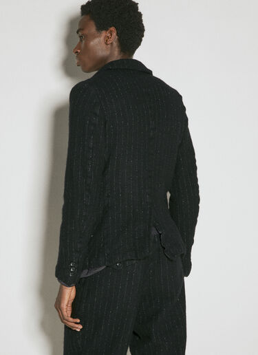 Comme des Garçons Homme Plus Lamé Pinstripe Blazer Black hpl0154007