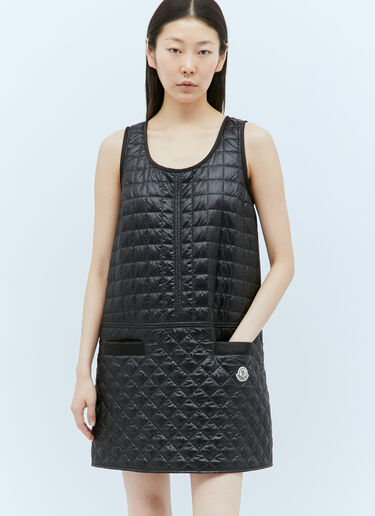Moncler 퀼팅 마감 미니 원피스 블랙 mon0257035