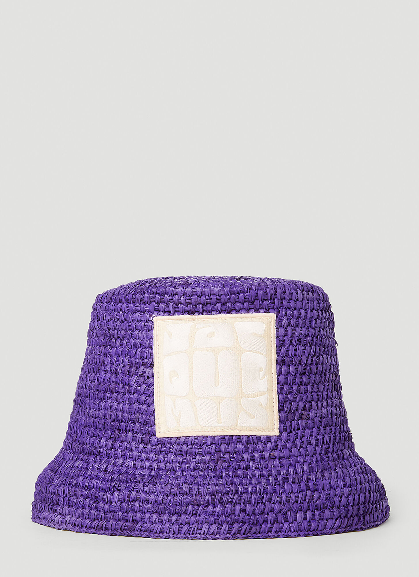Shop Jacquemus Le Bob Ficiu Bucket Hat In Purple