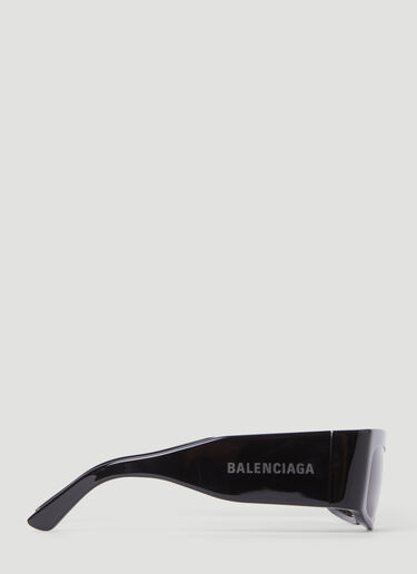 Balenciaga Paper Rectangle Sunglasses Black bcs0355008