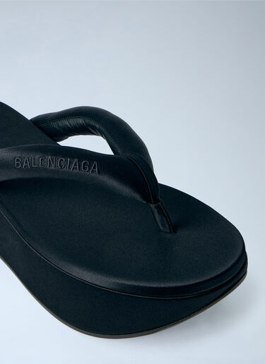 Balenciaga Gaeta Thong Sandals Black bal0264024