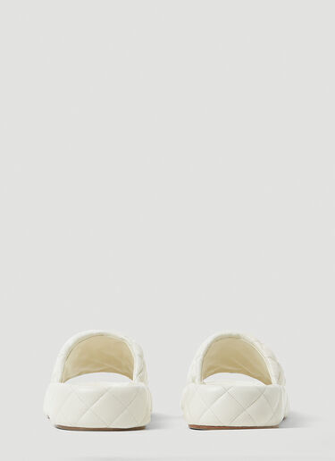Bottega Veneta Intreccio Padded Sandals White bov0249079
