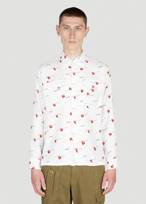Human Made Flamingo Shirt Beige hmd0159001