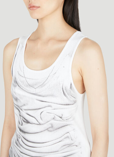 Y/Project Compact Print Tank Top White ypr0254026