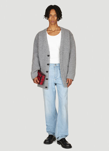 Bottega Veneta Knit Cardigan Grey bov0153011