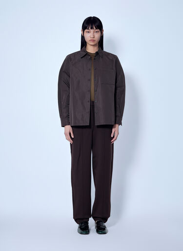 Max Mara Tailored Wool Pants Dark Brown max0266038