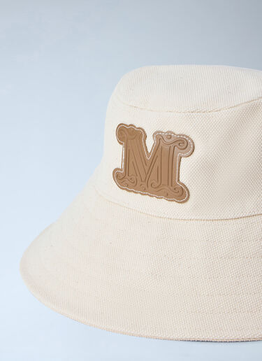 Max Mara Monogrammed Bucket Hat Beige max0264064