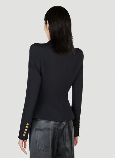 Balmain Padded Shoulder Blazer Black bln0252030