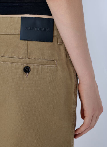LN-CC® - Balenciaga: Cotton Mini Skirt - Beige Balenciaga Cotton Mini Skirt Beige bal0265021