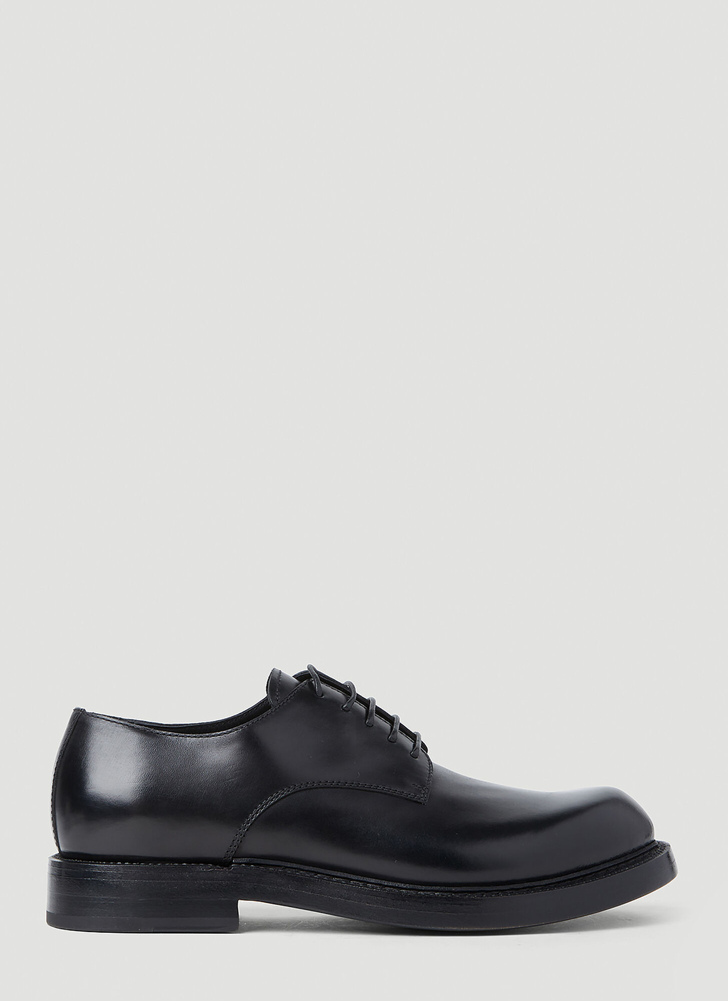 Ann Demeulemeester Constant Leather Lace-up Shoes In Black