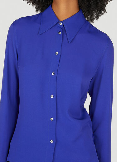 Capasa Milano ポインテッドカラーシャツ ブルー cps0250012