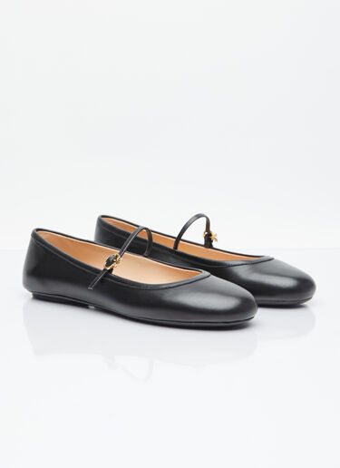 Carla Ballerina Flats Gianvito Rossi Carla Ballerina Flats Black gia0255015