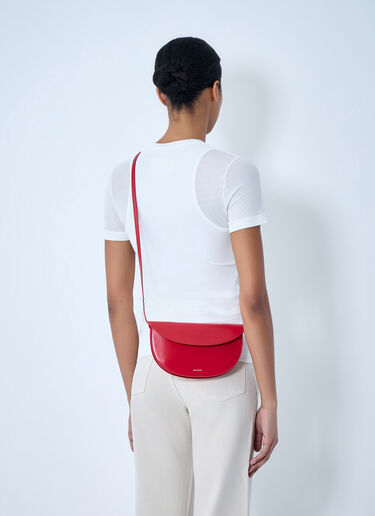 Jil Sander ストラップ付きカーブウォレット 赤 jil0264015