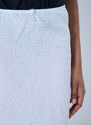 Cecilie Bahnsen Cbdonna Skirt Windflower Emb White cec0264006