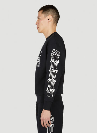 Column Sweatshirt Aries Column Sweatshirt Black ari0152008