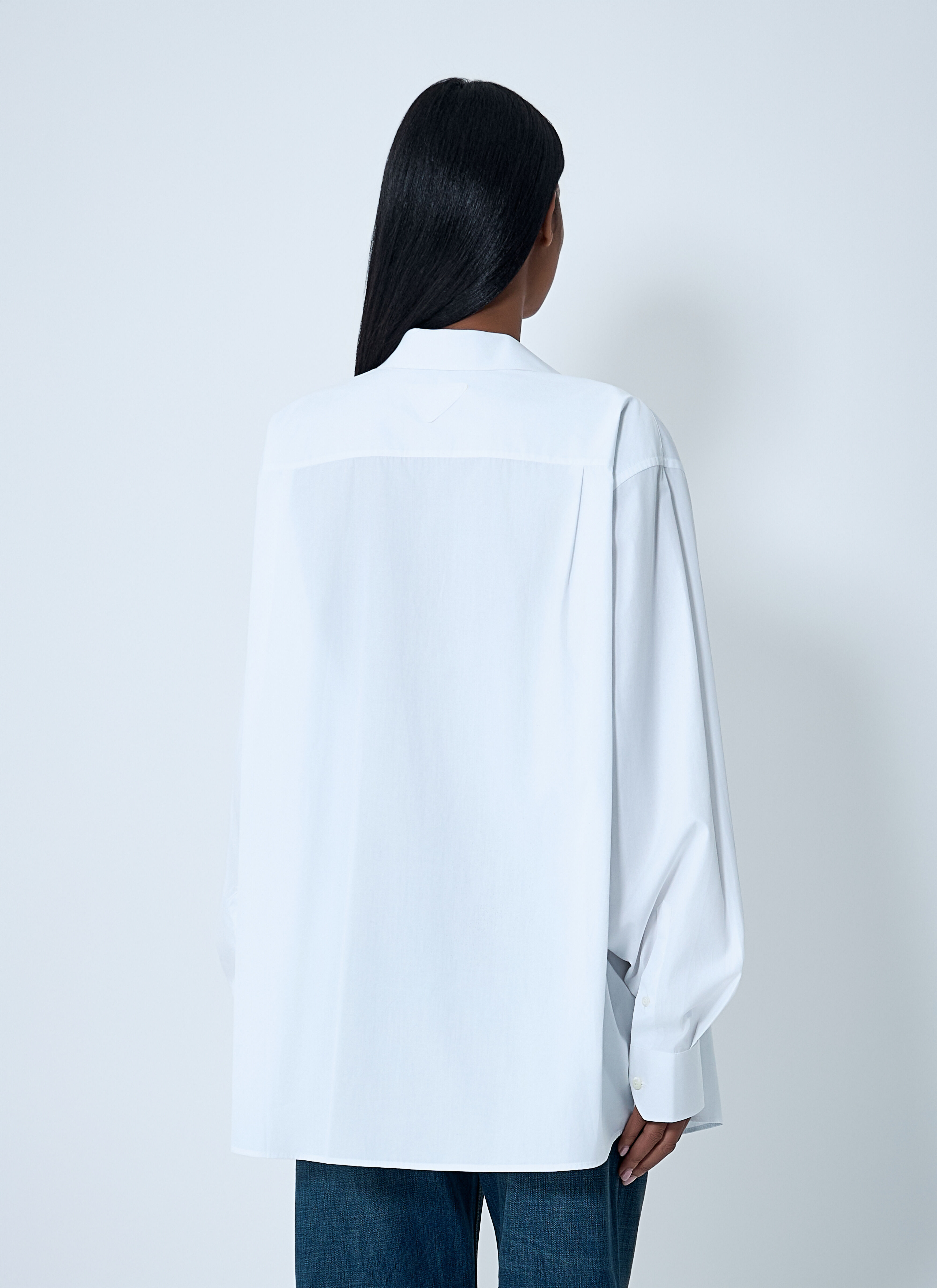 Prada Women's' Poplin Shirt in White | LN-CC®