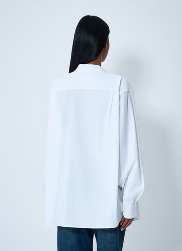 Poplin Shirt Prada Poplin Shirt White pra0262131