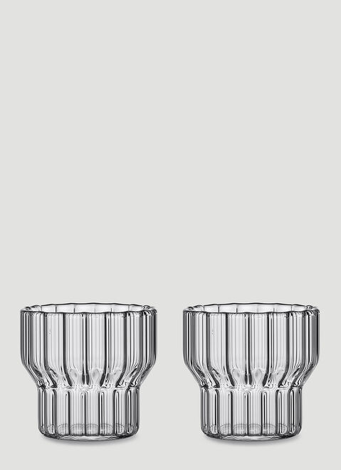 Fferrone Design Set of Two Boyd Glasses Transparent wps0644556