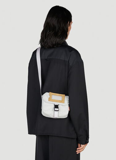 Acne Studios Mini Messenger Crossbody Bag Grey acn0152064