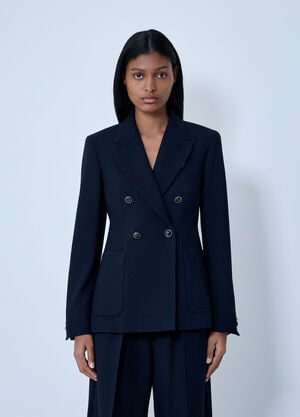 Max Mara Wool Blazer Navy max0263021